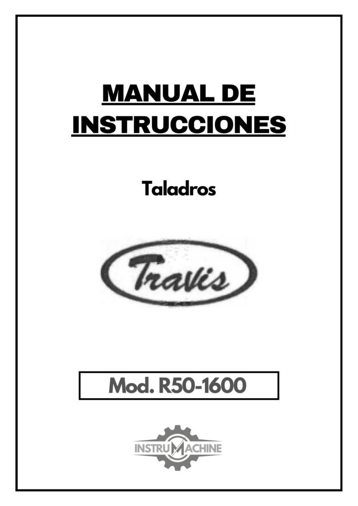 Portada Manual Taladro TRAVIS R50-1600