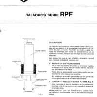 RPF-3 Manual Taladro IBARMIA RPF