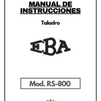 RS-32-1 Manual Taladro EBA RS-800