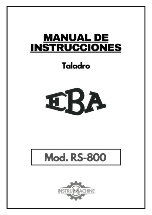 Manual Taladro EBA RS-800
