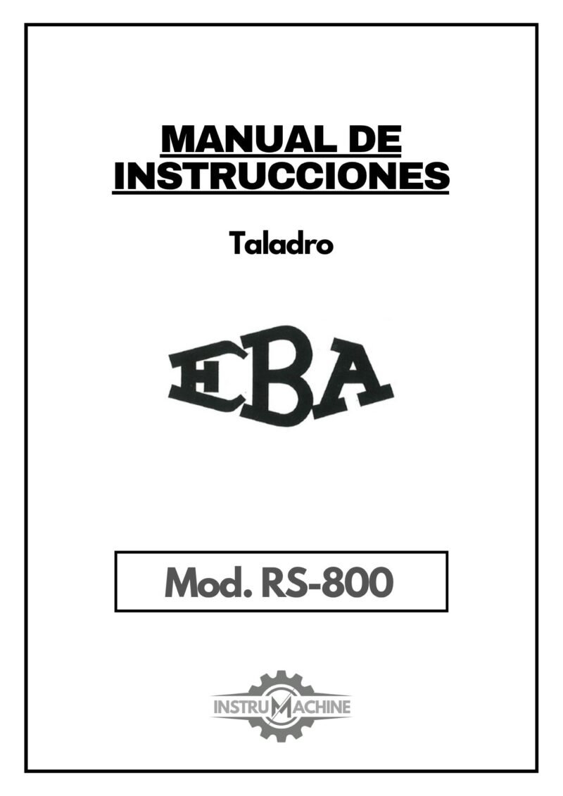 RS-32-1 Manual Taladro EBA RS-800