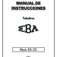 RS-32-1 Manual Taladro EBA RS-800