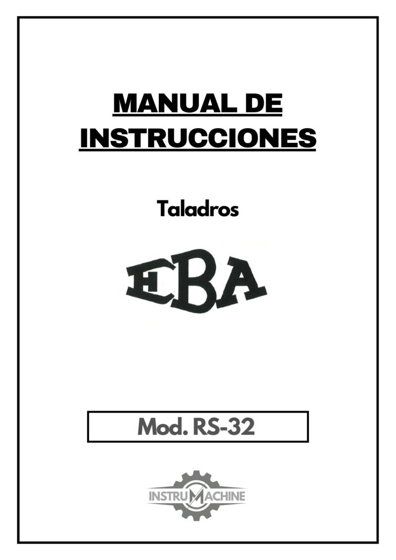 RS-32-1 Manual Taladro EBA RS-800