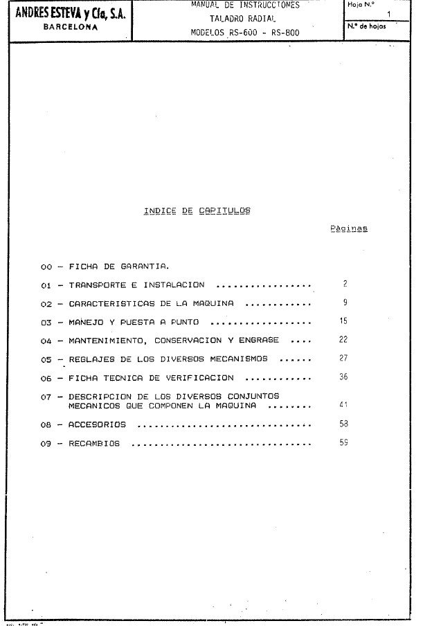 RS-32-3 Manual Taladro EBA RS-800