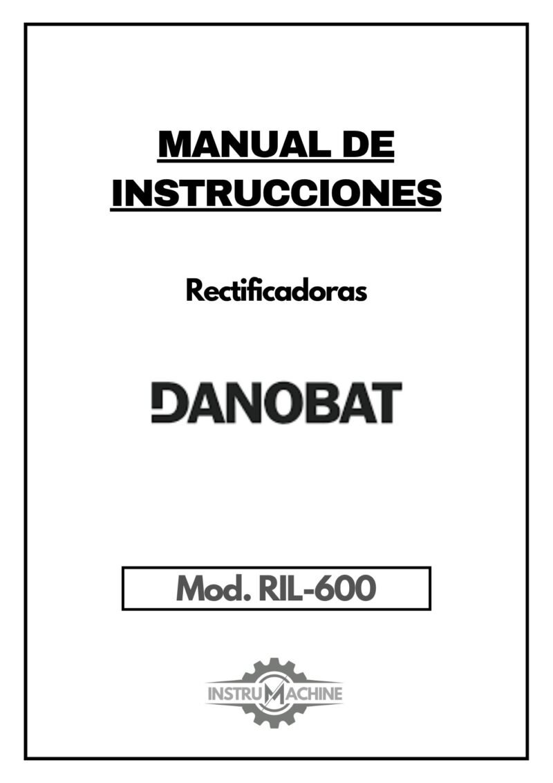 Rectificadora RIL-600-1 Manual de instrucciones DANOBAT RIL-600 | Rectificadoras