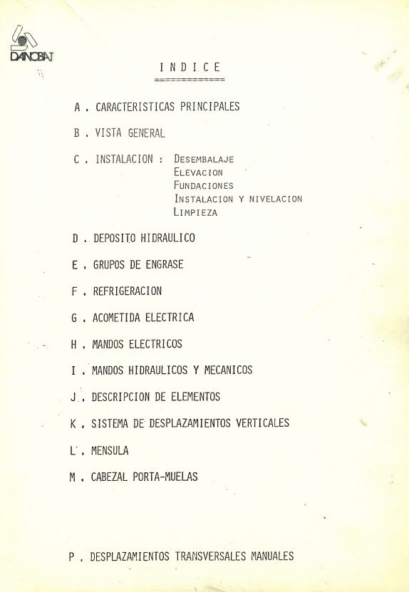 Manual de instrucciones DANOBAT RT-800 | Rectificadoras