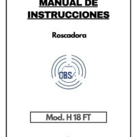 Roscadora CBS Hidraulica-1 Manual de instrucciones CBS H 18 FT | Roscadoras hidráulicas
