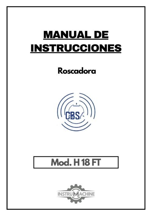 Roscadora CBS Hidraulica-1 Manual de instrucciones CBS H 18 FT | Roscadoras hidráulicas