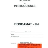 Roscamat mod. 300-2 Manual de instrucciones ROSCAMAT 300 | Roscadora