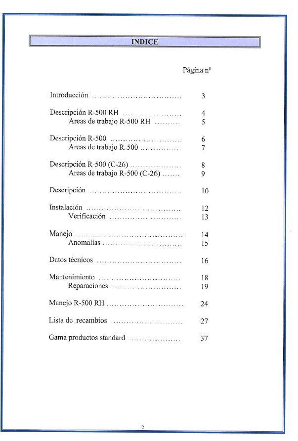 Roscamat mod. 500-3 Manual de instrucciones ROSCAMAT 500 | Roscadora