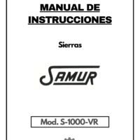 Samur mod. S-1000-VR-1 Manual Sierra SAMUR S-1000-VR