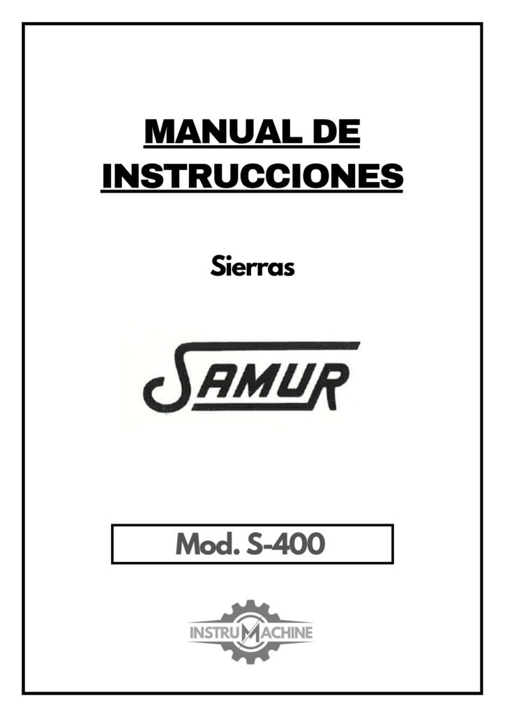 Portada Manual Sierra SAMUR S-400
