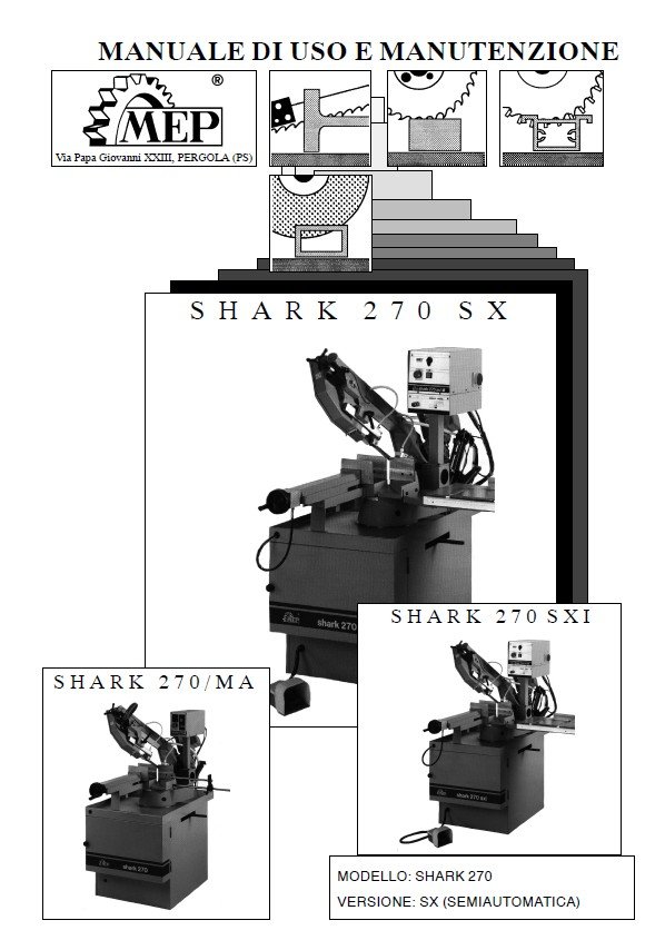Manual Sierra MEP Shark 270 SX