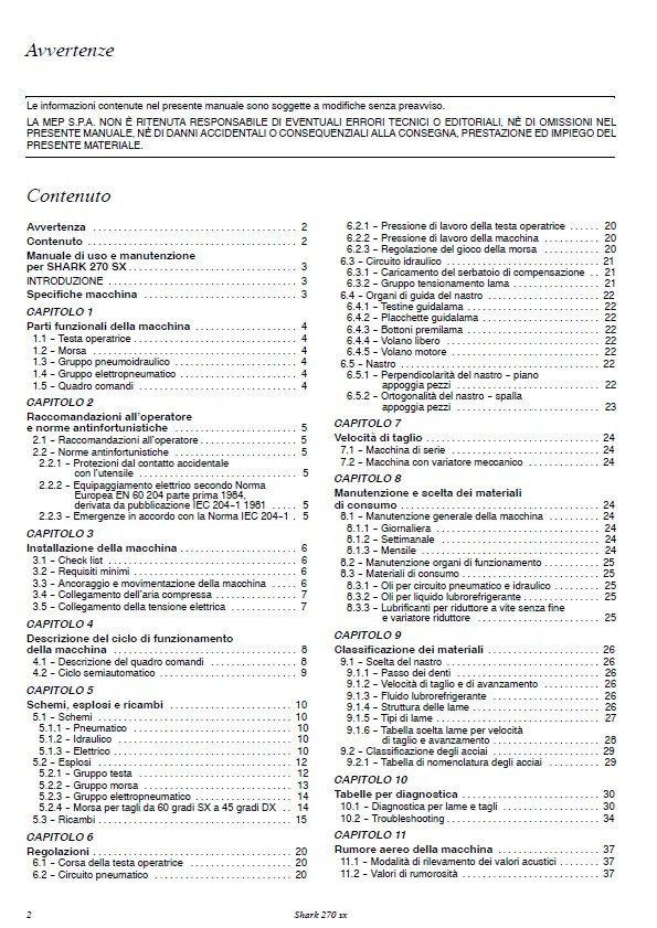 Manual Sierra MEP Shark 270 SX