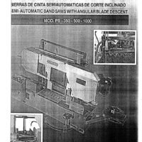 Sierra Cinta SABI PB-350-500-100-2 Manual Sierra SABI PB 300-500-1000