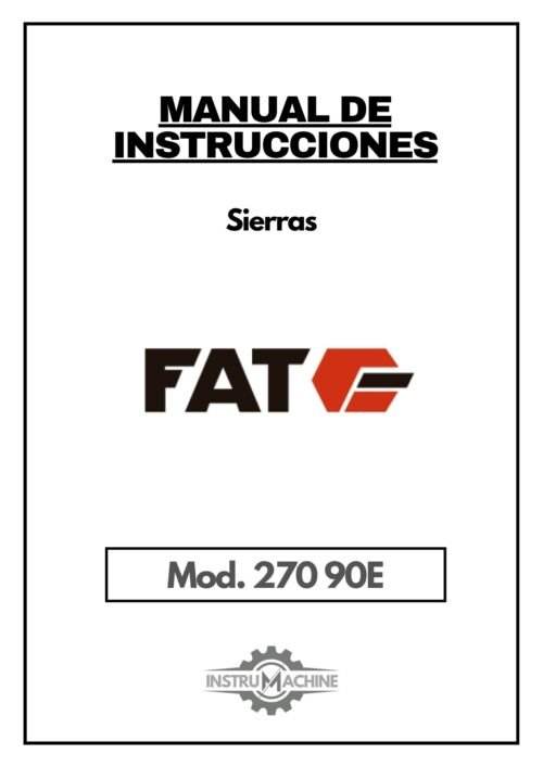 Sierra Fat 270-1 Manual Sierra FAT-BIANCO 270 90E