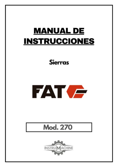 Manual Sierra FAT-BIANCO 270 90E