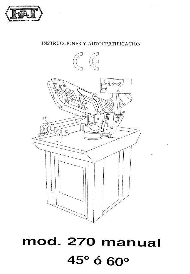 Manual Sierra FAT-BIANCO 270 90E
