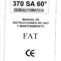 Manual Sierra FAT-BIANCO 370 SA