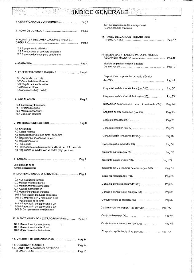 Manual Sierra FAT-BIANCO 370 SA