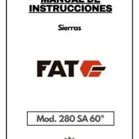 Sierra Fat mod. 280-1 Manual Sierra FAT-BIANCO 280 SA 60º