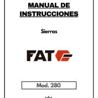 Sierra Fat mod. 280-1 Manual Sierra FAT-BIANCO 280 SA 60º