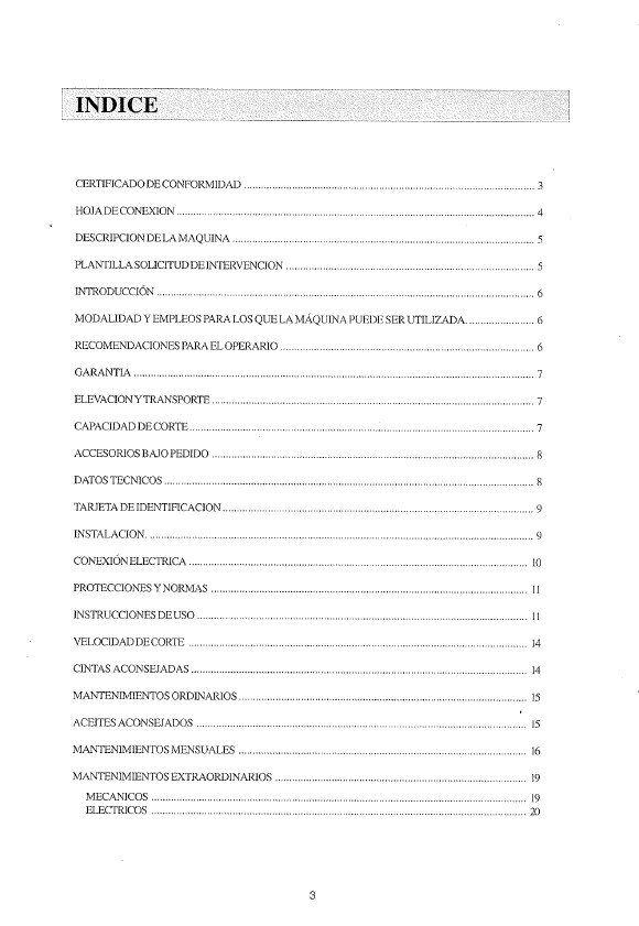 Sierra Fat mod. 280-3 Manual Sierra FAT-BIANCO 280 SA 60º