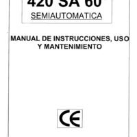 Manual Sierra FAT-BIANCO 420 SA