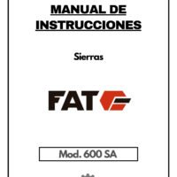 Manual Sierra FAT-BIANCO 600 SA