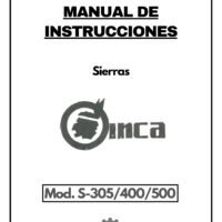 Sierra Inca-1 Manual Sierra INCA S-305/400/500