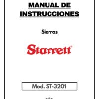 Manual Sierra STARRETT ST-3201
