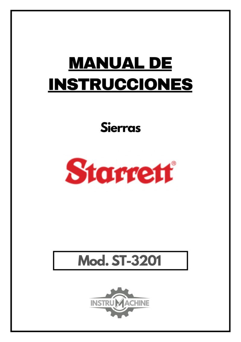 Manual Sierra STARRETT ST-3201