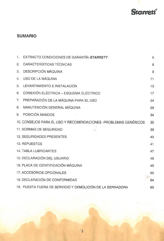Manual Sierra STARRETT ST-3201