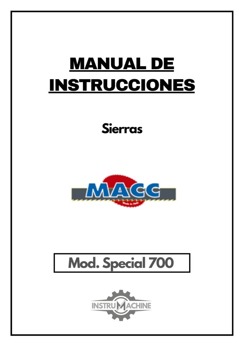 Sierra macc 700-1 Manual Sierra MACC Special 700