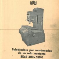 Manual Taladro WMW BKoE 400 x 630/1