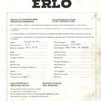 Manual Taladro ERLO TCA 50