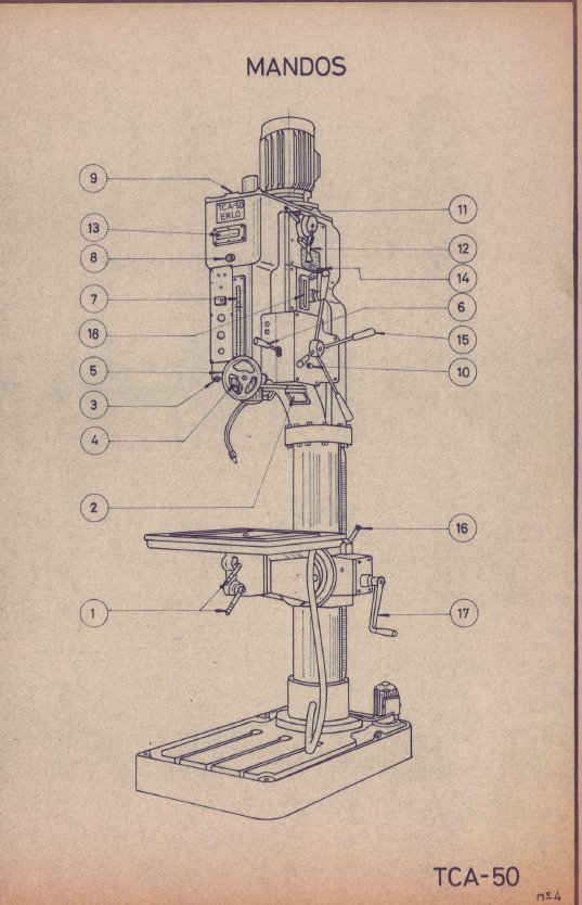 Manual Taladro ERLO TCA 50
