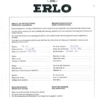 Manual Taladro ERLO TF 35