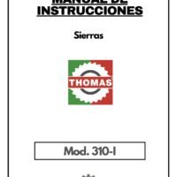 Thomas mod. 3140-I-1 Manual Sierra THOMAS 310-I