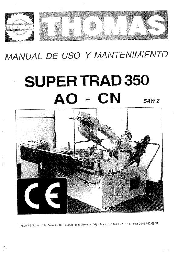 Manual Sierra THOMAS AO-CN