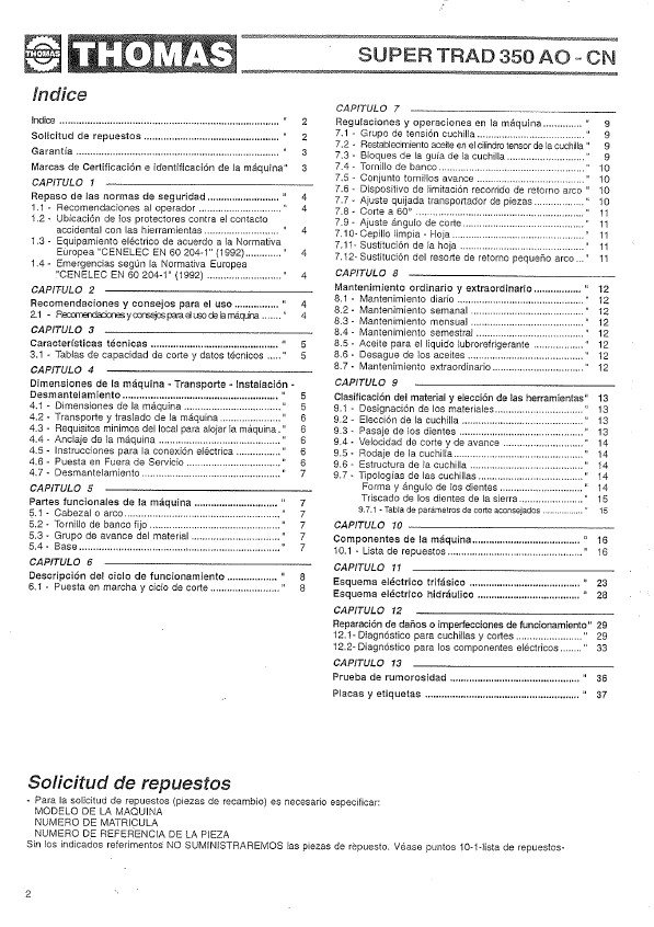 Manual Sierra THOMAS AO-CN