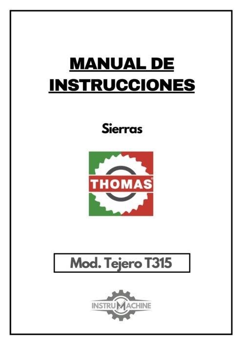 Manual Sierra THOMAS Tejero T315