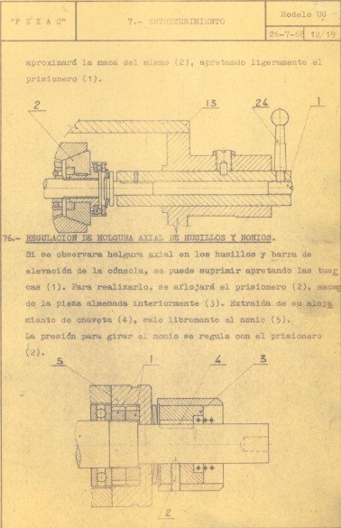 UG-2 Manual de instrucciones Fresadora FEXAC UG