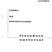 Manual de instrucciones Fresadora FEXAC UM