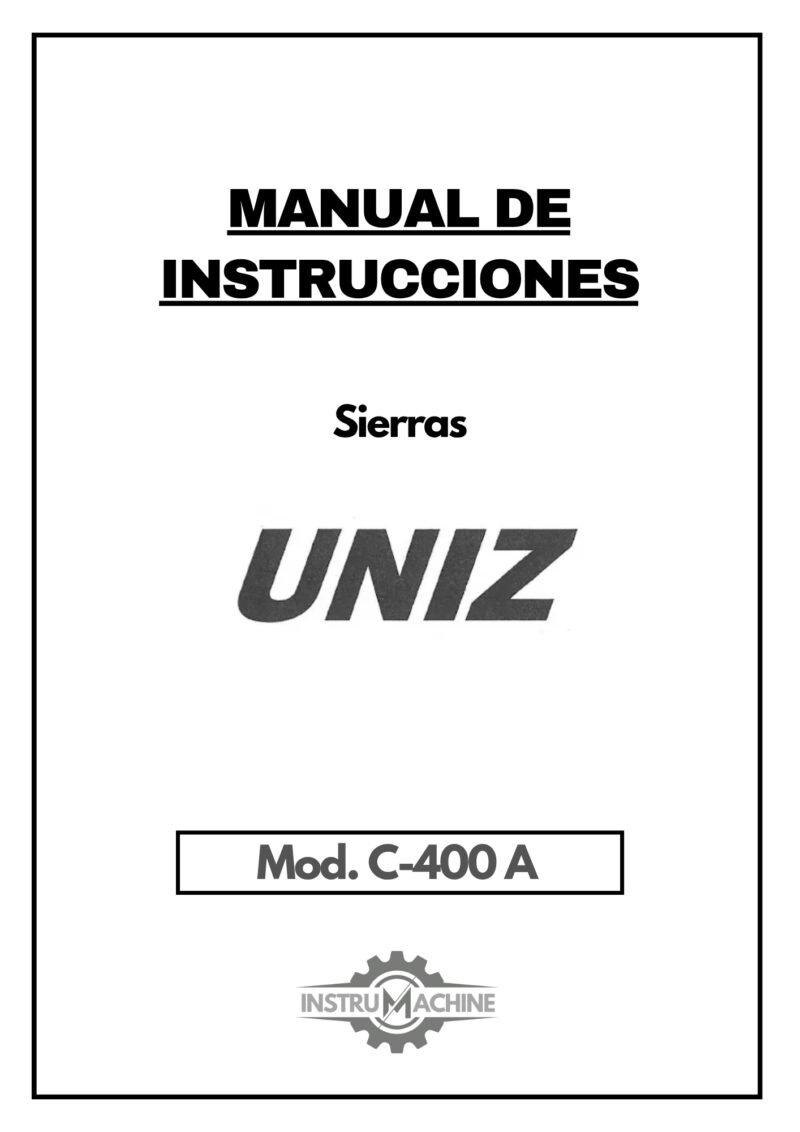 Manual Sierra UNIZ C-400 A