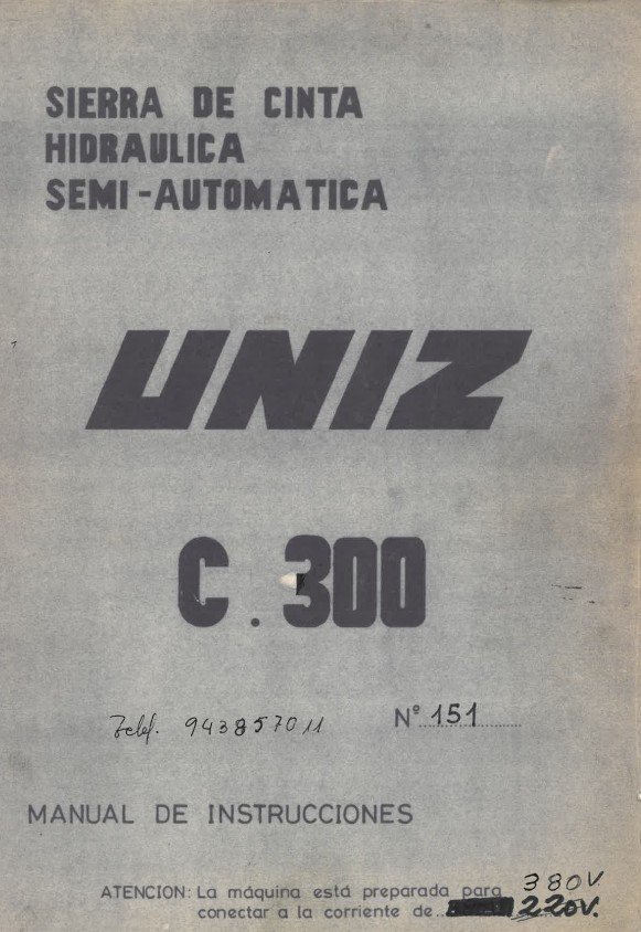 Manual Sierra UNIZ C300