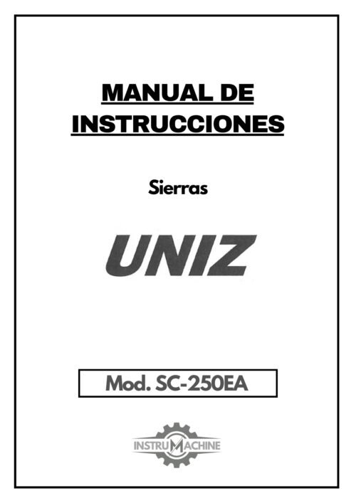 Manual Sierra UNIZ SC-250EA