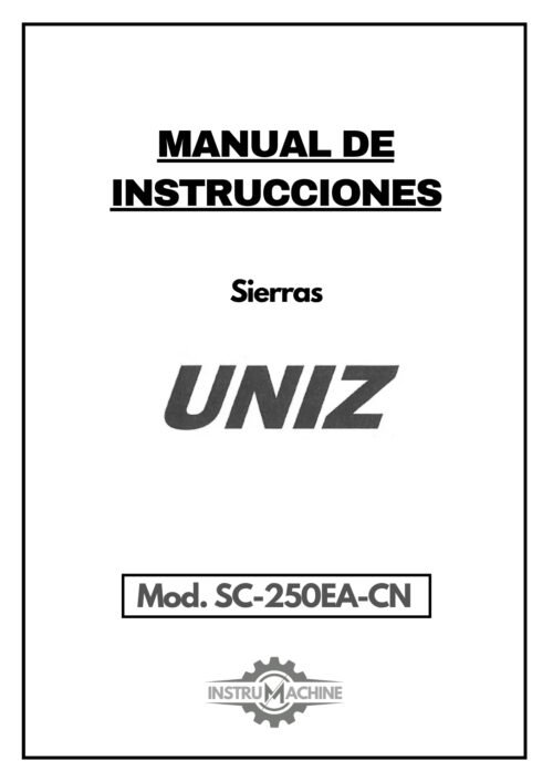 Manual Sierra UNIZ SC-250EA-CN
