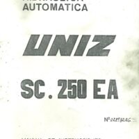 Uniz mod. SC-250EA-CN-2 Manual Sierra UNIZ SC-250EA-CN