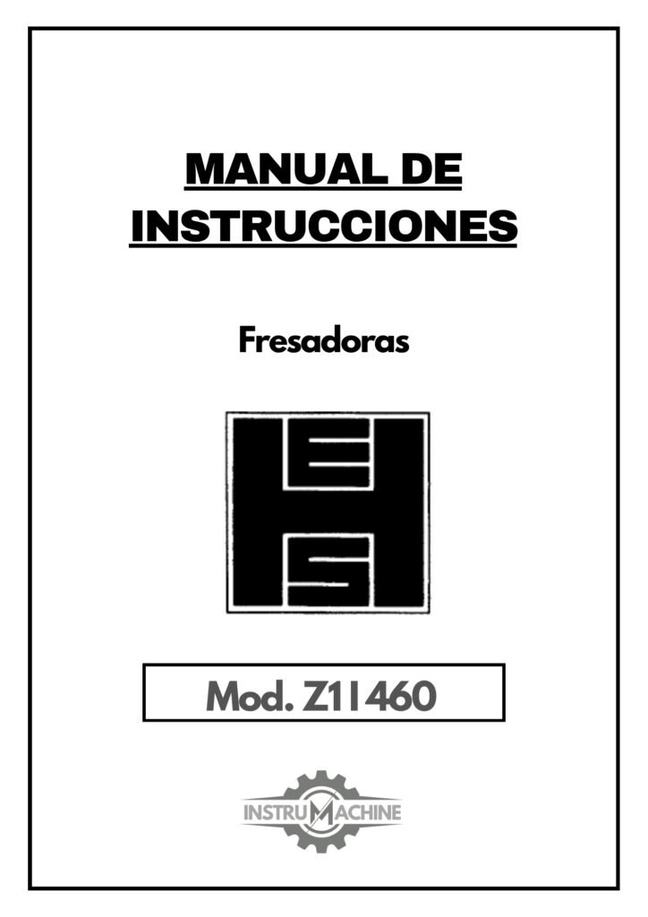 Portada Esquema eléctrico Fresadora H. ERNAULT SOMUA Z1 I 460